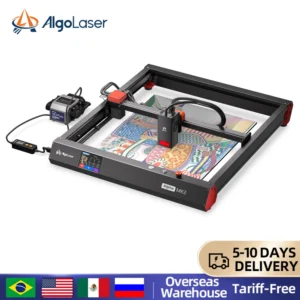 Higher Accuracy AlgoLaser Alpha MK2 20W Output CNC Laser Cutter DIY with 3.5" Touch Screen Offline Usage Laser Cutter 400x410mm