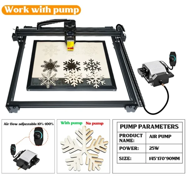 Laser Engraver Machine 50W Air Assist Logo Mark 90W Laser Engraving Machine For Metal Cnc Wood Router Pump - Image 3