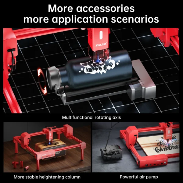 DAJA A6 Laser Engraver CNC Business Portable Fast Engraving Stainless Steel Wood Glass Paper Painted Metal Cut Wood Acrylic - Image 2