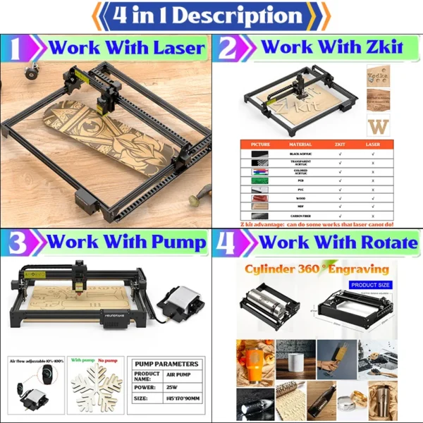 90W Laser Cutting Machine For Wood Engraver Metal Laser Engraving Machine For Glass cnc router wood cutter Printer air assist - Image 2
