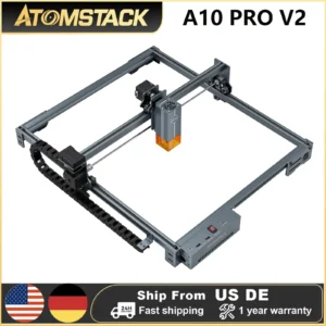 ATOMSTACK New 10W Laser A10 PRO V2 Engraver 0.06mm High Precision Laser Engraving Machine for Wood and Metal Dark Acrylic Glass