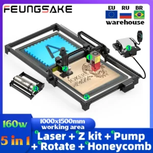 160w Laser Engraving And Cutting Machine For Wood Printer Diy Logo Laser Engraver Machine Air Assist Pump