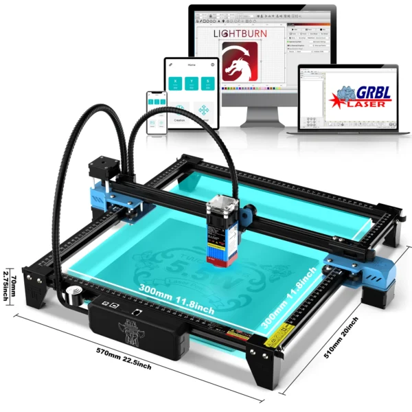 Twotrees CNC Wood Laser Engraving Machine TTS 40W/80W Quartzite Metal Laser Engraver Wifi Control MDF Acrylic Cutting Machine - Image 2