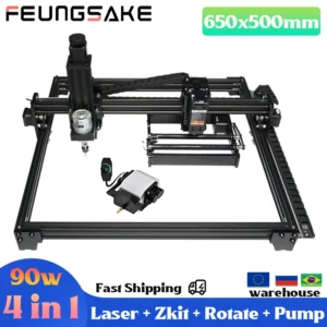 Laser Engraver Machine 50W Air Assist Logo Mark 90W Laser Engraving Machine For Metal Cnc Wood Router Pump