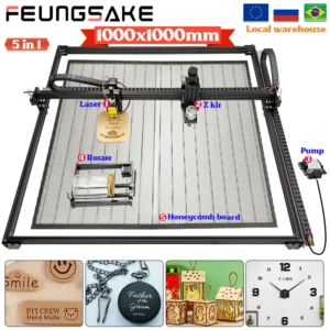 Cnc Laser Engraving Machine For wood Diy Logo Laser Engraver And Cutter Machine Honeycomb Table 1000*1000mm CNC Router