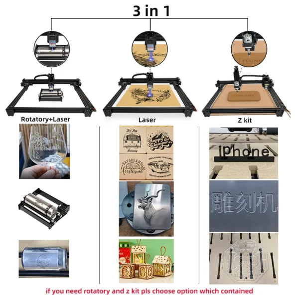 Laser Engraving Cutting Machine 160W Air Assist Pump Cnc Engraver Machine For Wood Printer Laser Engraver Metal Cnc Desktop - Image 2