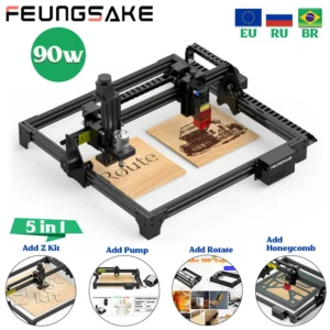 Cnc Laser Engraving Cutting Machine 90W Air Assist Pump Laser Engraver Machine For Wood Engraver Metal Cnc Desktop
