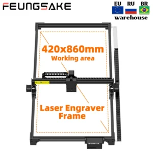 Laser Engraving Machine Frame Parts Area 420X860Mm Marking Printer Wood Laser Engraver For Metal And Wood Cutter