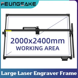 Large Laser Cutter And Engraver Machine Frame Parts Area 2000x2400mm Cnc Laser Engraver Frame Kit GRBL Control PWM