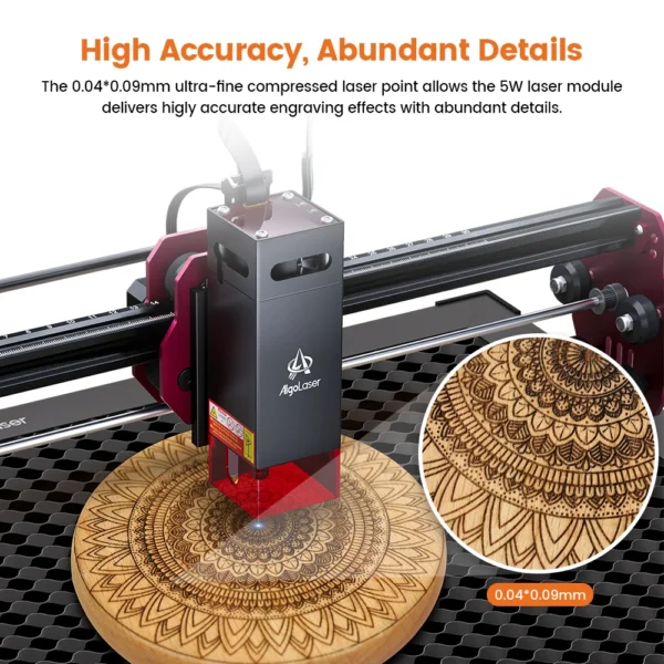 Ortur Laser Cutting Machine 10W High-density Laser Cutter High-speed 15000mm/min Air Assist Cut Through 30mm Acrylics 20mm Wood - Image 5