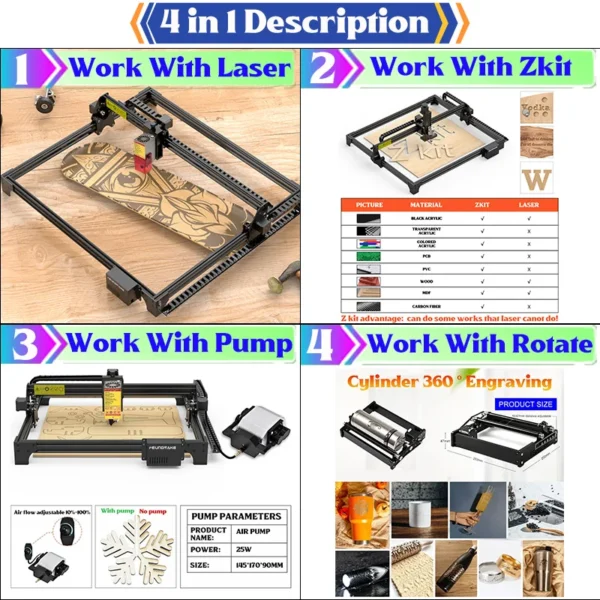 160W Laser Engraver Machine Wood Printer Metal Laser Engraving Machine Work Area 1500x1500mm Cnc Router Desktop - Image 2