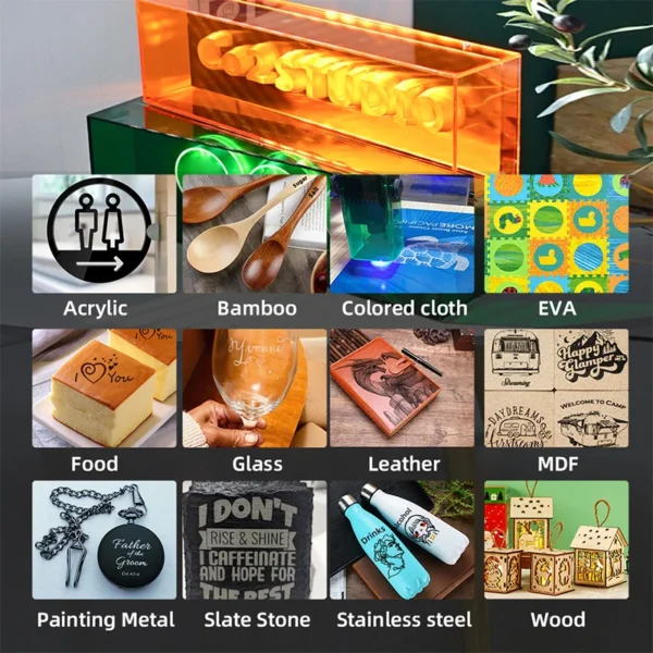 Laser Engraving And Cutting Machine Air Assist Pump Wood Printer Laser Engraver Machine 160W Cnc Router Desktop - Image 5