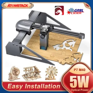 ATOMSTACK P7 Laser Engraving Machine 450nm 40W Metal Engraving Machine Cutting DIY Logo Marking for Wood Leather Acrylic Metal