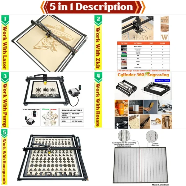 100x150cm 50w 90w Large laser engraving machine for wood printer laser engraving and cutting machine wood working machines - Image 2