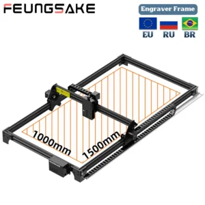 Cnc Laser Engraver Frame Kit 100x150cm GRBL Control Laser Cutting And Engraving Machine For Metal CNC Desktop