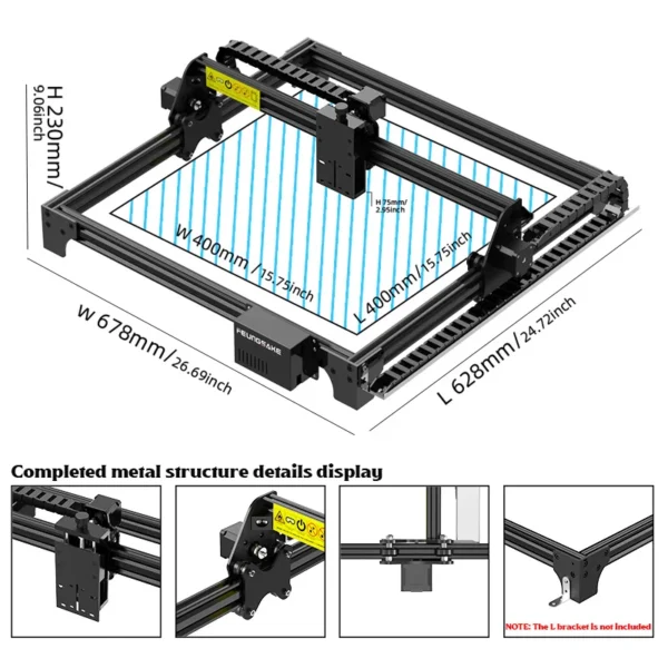 Cnc Laser Engraver Machine Frame Kit Only Cnc Router Cnc Cutting Machines Diy Logo Laser Engraving And Cutting Machine - Image 2