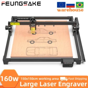 CNC Laser Engraver 160W Air Assist 150x150cm Cnc Router For Wood Cutting Machine Large Laser Cutter Machine Leather