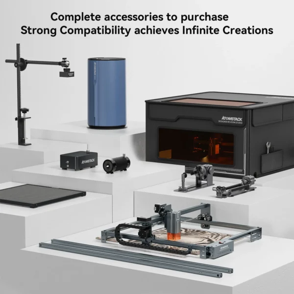 ATOMSTACK New 10W Laser A10 PRO V2 Engraver 0.06mm High Precision Laser Engraving Machine for Wood and Metal Dark Acrylic Glass - Image 4