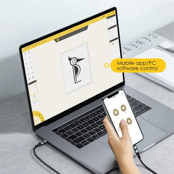 Laserpecker Laser Engraving Machine With 5W 2K Bluetooth 5.0 Mini Portable Engraver For Woodworking DIY Paper Leather LP2 - Image 5