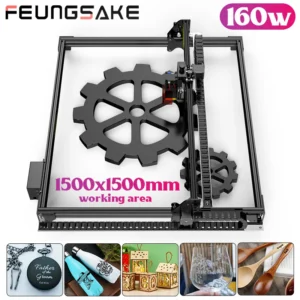 160W Laser Engraver Machine Wood Printer Metal Laser Engraving Machine Work Area 1500x1500mm Cnc Router Desktop