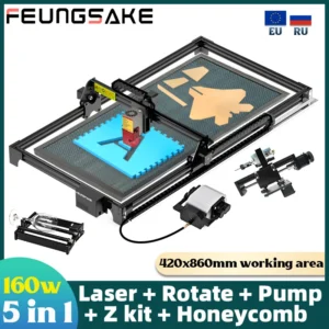 160W Laser Engraving And Cutting For Wood Printer Cutter Leather Laser Engraver Machine For Metal CNC Router
