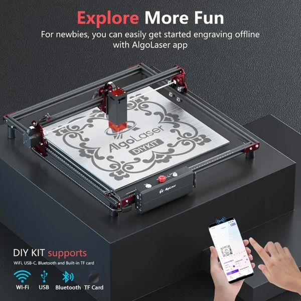Ortur Laser Master 2 ProS2 40*40cm Table Lase Engraver Cutter For Woodworking Powerful Wood Metal CNC Engraving Cutting Machine - Image 4