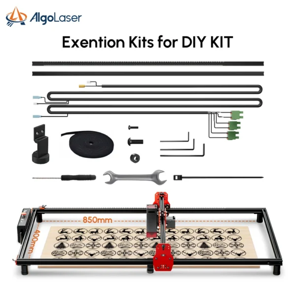 AlgoLaser Laser Cutting Machine Large Area 40x85CM 10W Air-assist Laser Engraver And Cutter Machine DIY Wood Cutter CNC Tools - Image 4
