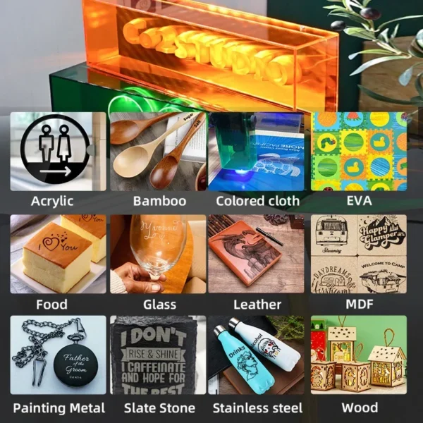Cnc Laser Engraver Machine Honeycomb Working Table 90W Laser Engraving For Metal Engraving Machine CNC Router - Image 6