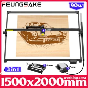 90W Laser Engraving Cutting Machine For Wood Engraver And Cutter Large Area Laser Engraver Machine 1500x2000mm