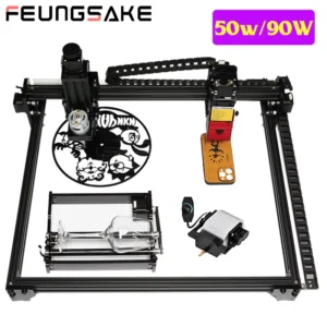 Laser Engraving And Cutting Machine Cnc Desktop 90W Laser Engraver For Metal 50W Air Assist Pump Rotary 400x500mm