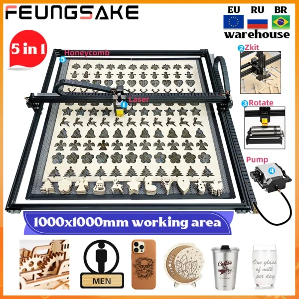 CNC laser engraving cutting machine 50w wood laser printer 90w metal laser engraver on wood cutters cutting