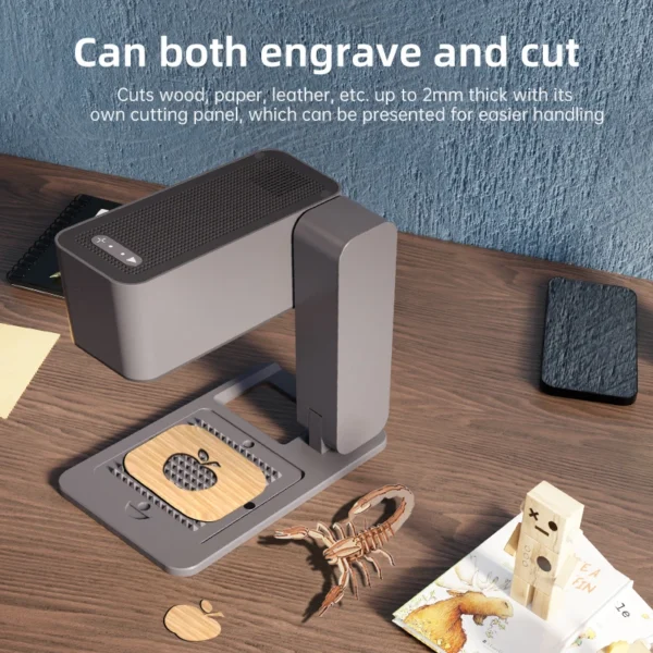 MR.CARVE C1 Laser Engraver Portable Laser Engraving Machine for Mobile APP Windows Mac Engrave leaves wood Plastic Painted Metal - Image 2