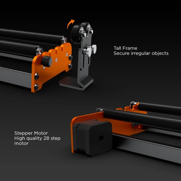 ACMER M2 Laser Rotary Roller Laser Engraver Module 360° Rotating Y-axis Rotary Roller for ORTUR XTOOL ATOMSTACK Laser Engraver - Image 5