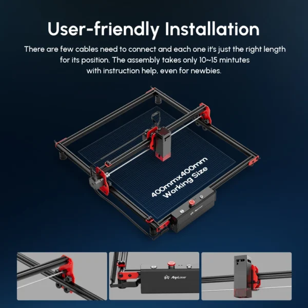 Algolaser DIY Kit Powerful Laser Engraver With Wifi Offline Control 72W Laser Engraving Machine 445±5nm Blue Light Cnc Machine - Image 4